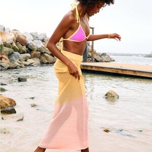 Spiritual Gangster crochet knit skirt, beach coverup